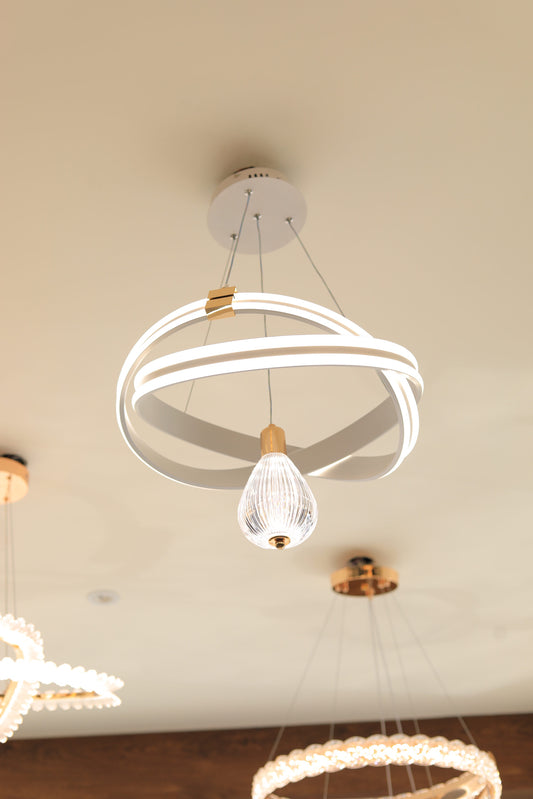 ثريا ليد ابيضّ 45 سم