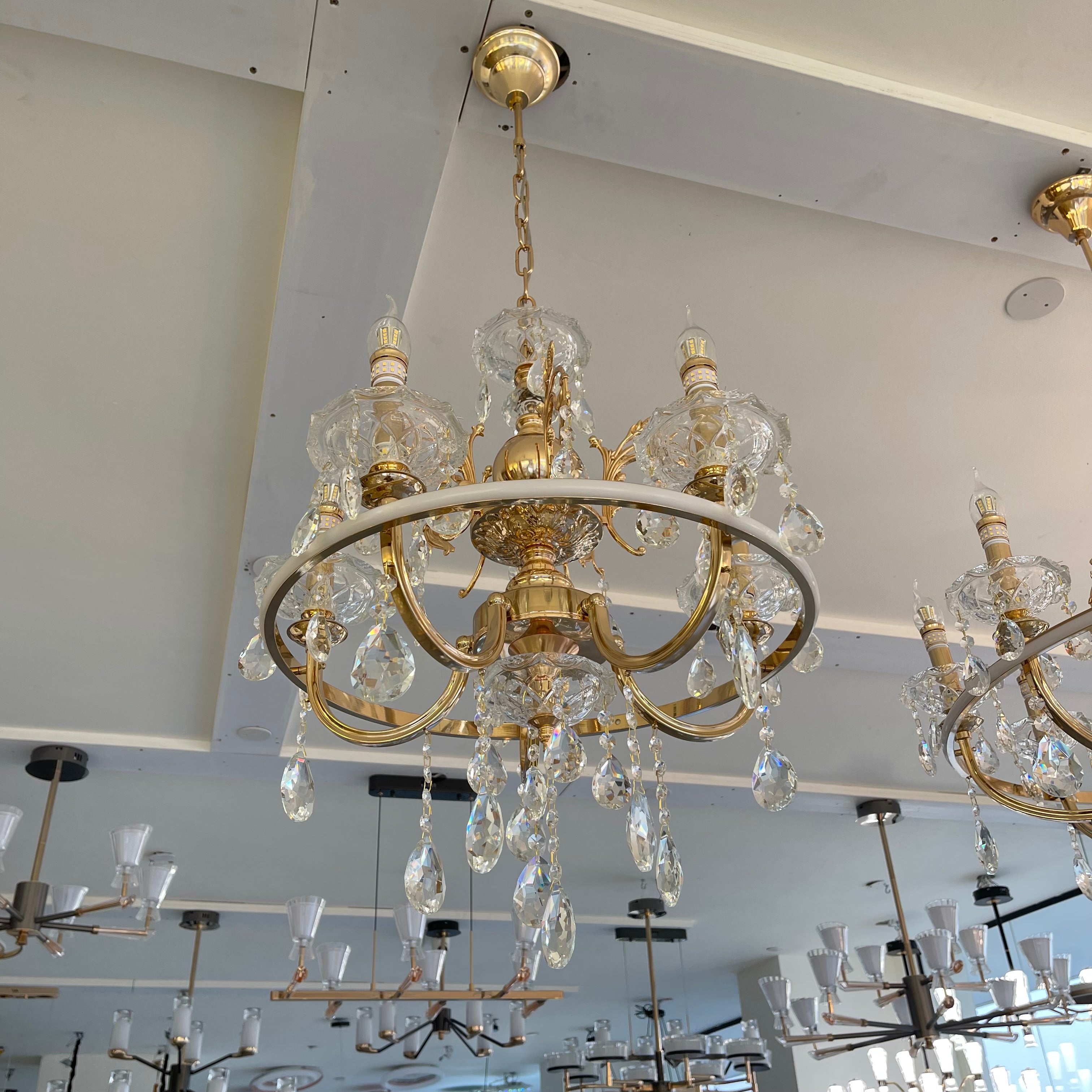 ثرية شمع 5 ذرعان+ليد