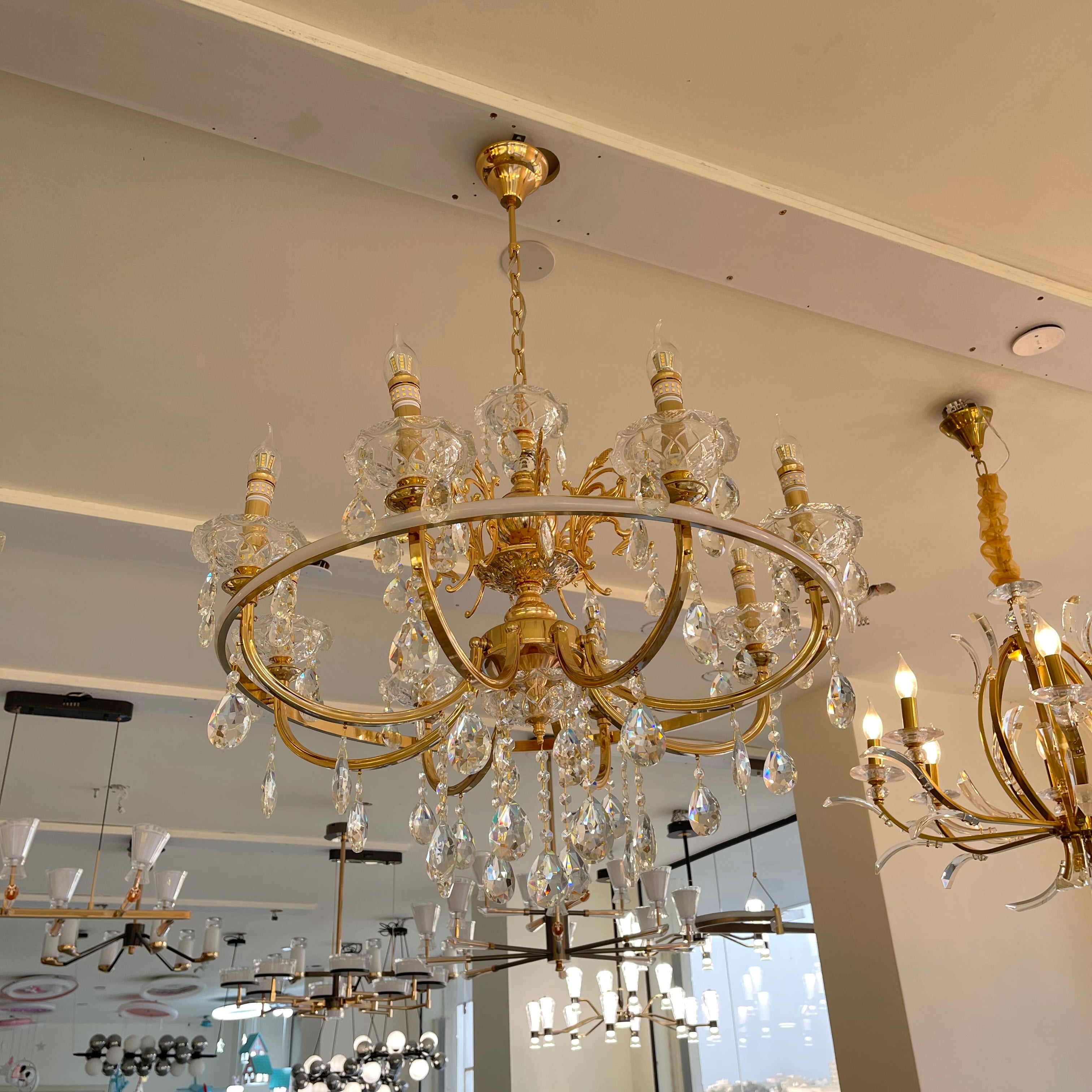 ثرية شمع 8 ذرعان+ليد