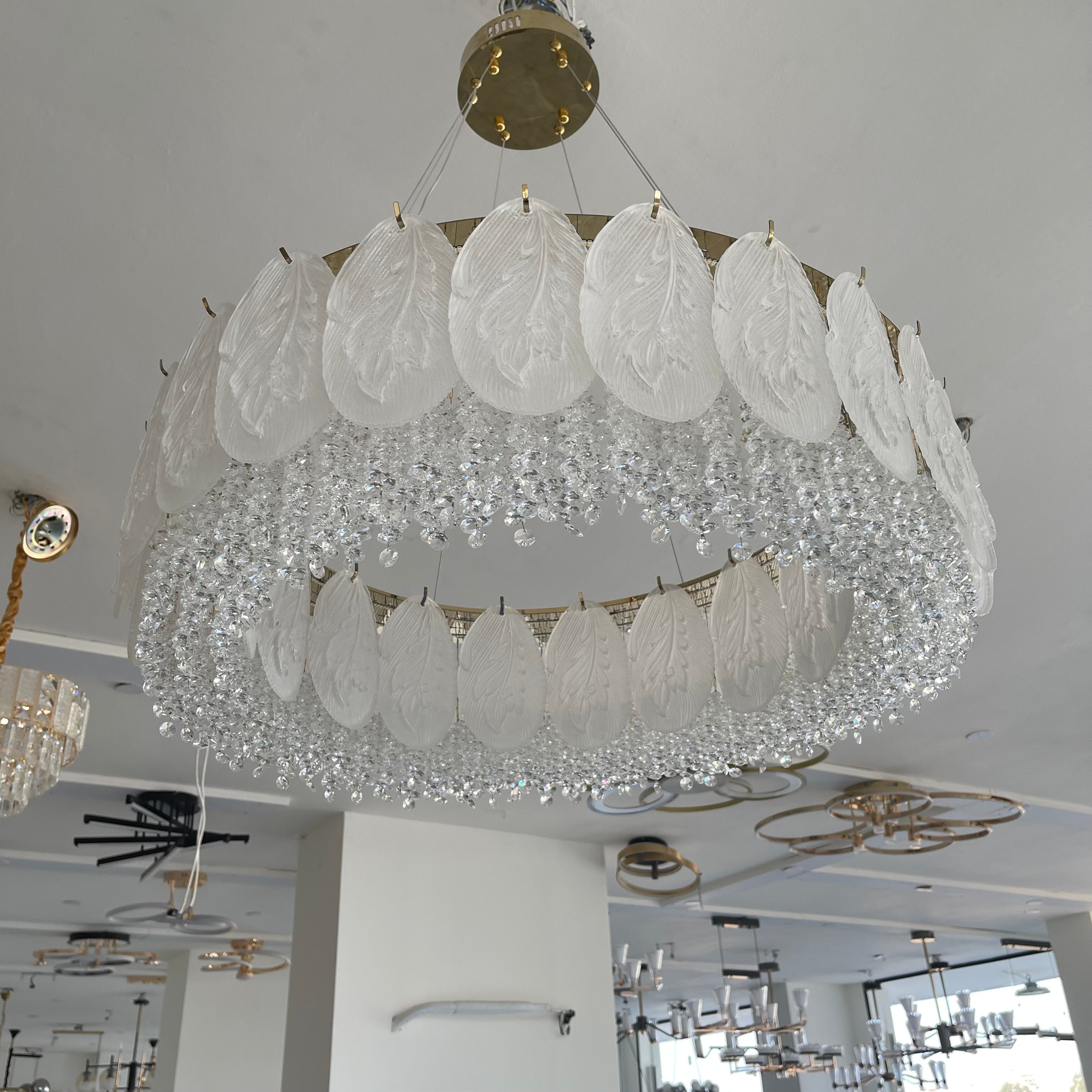 ثريا كريستال ليد 80سم