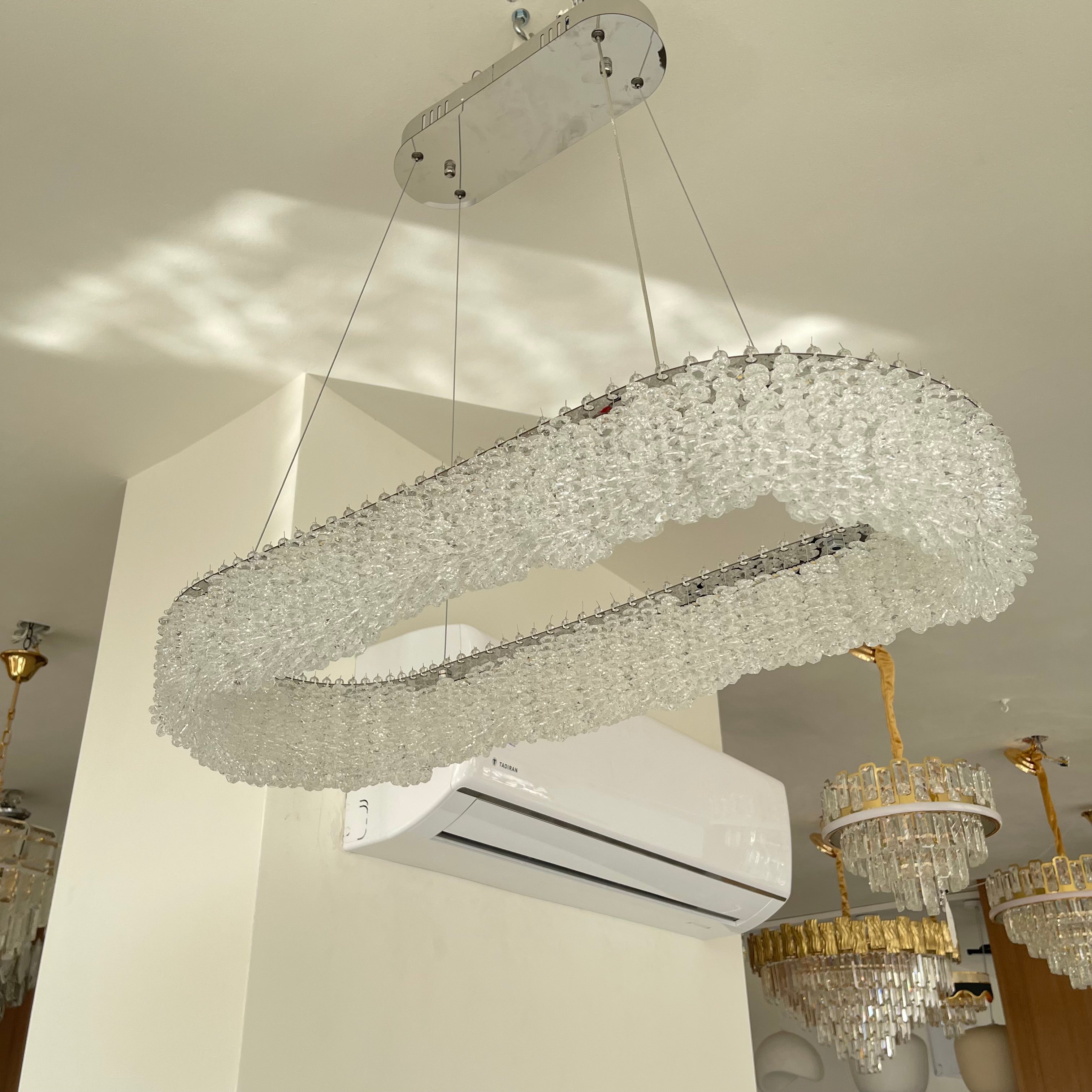 ثريا كريستال بار ليد 3 درجات اضاءة