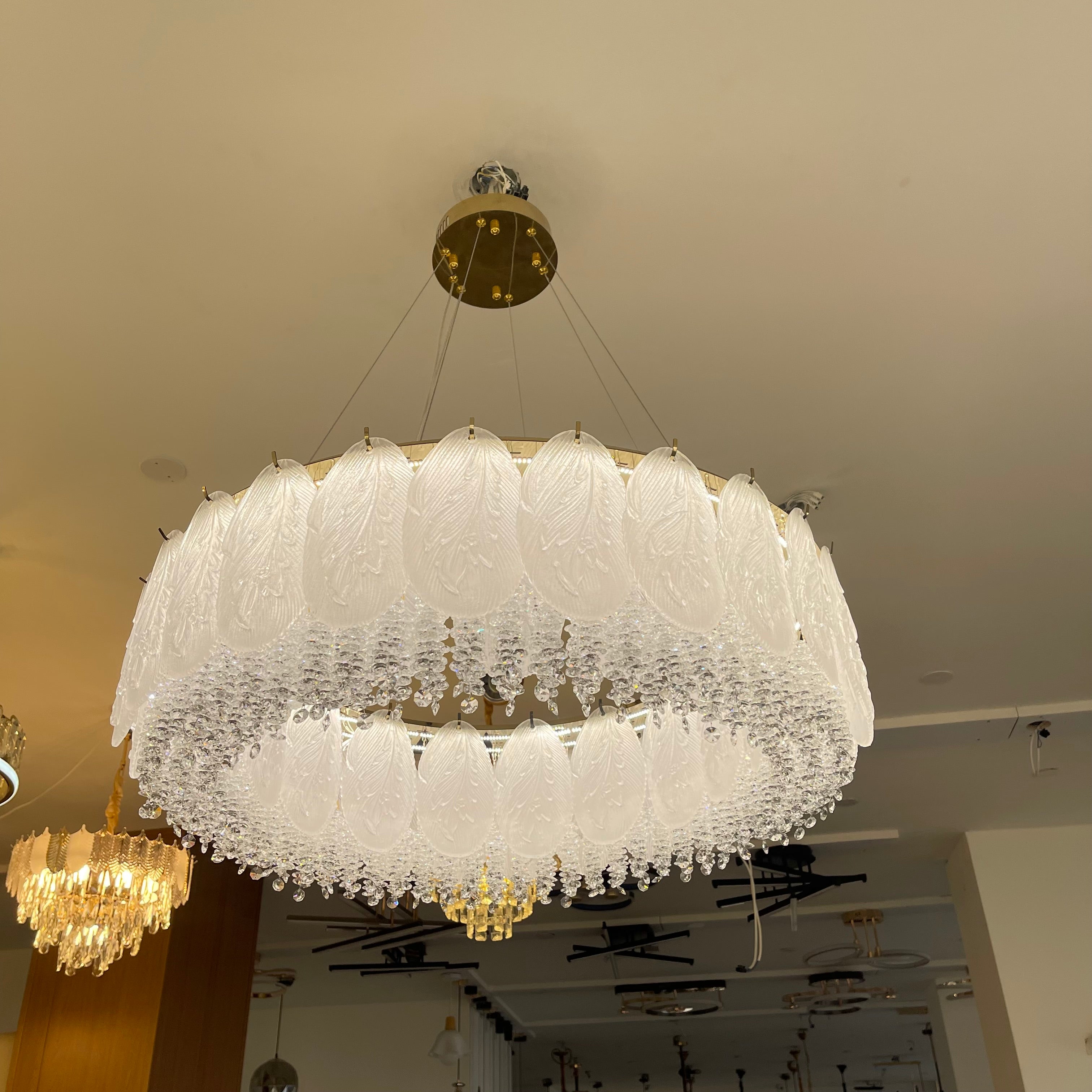 ثريا كريستال ليد 80سم