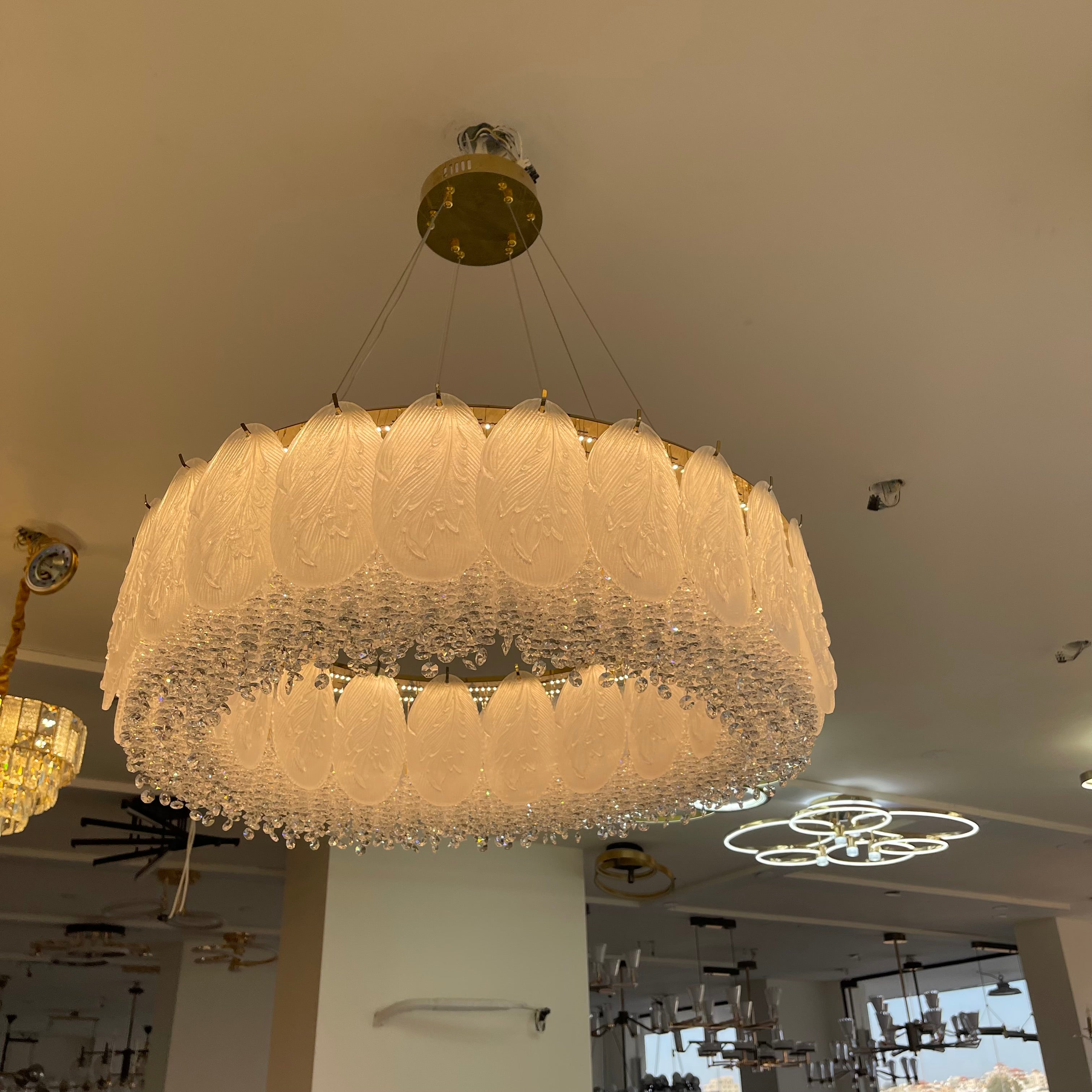 ثريا كريستال ليد 80سم