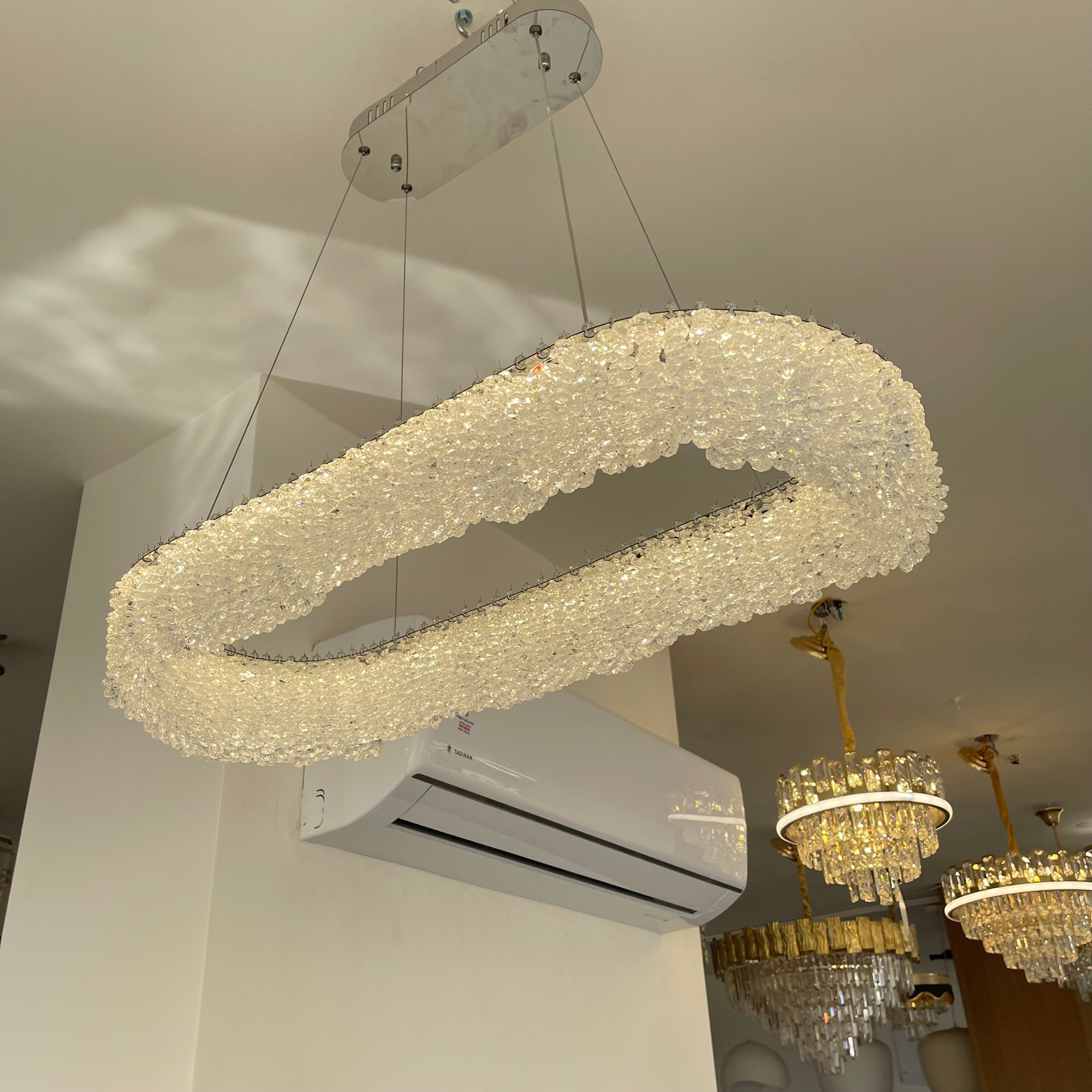 ثريا كريستال بار ليد 3 درجات اضاءة