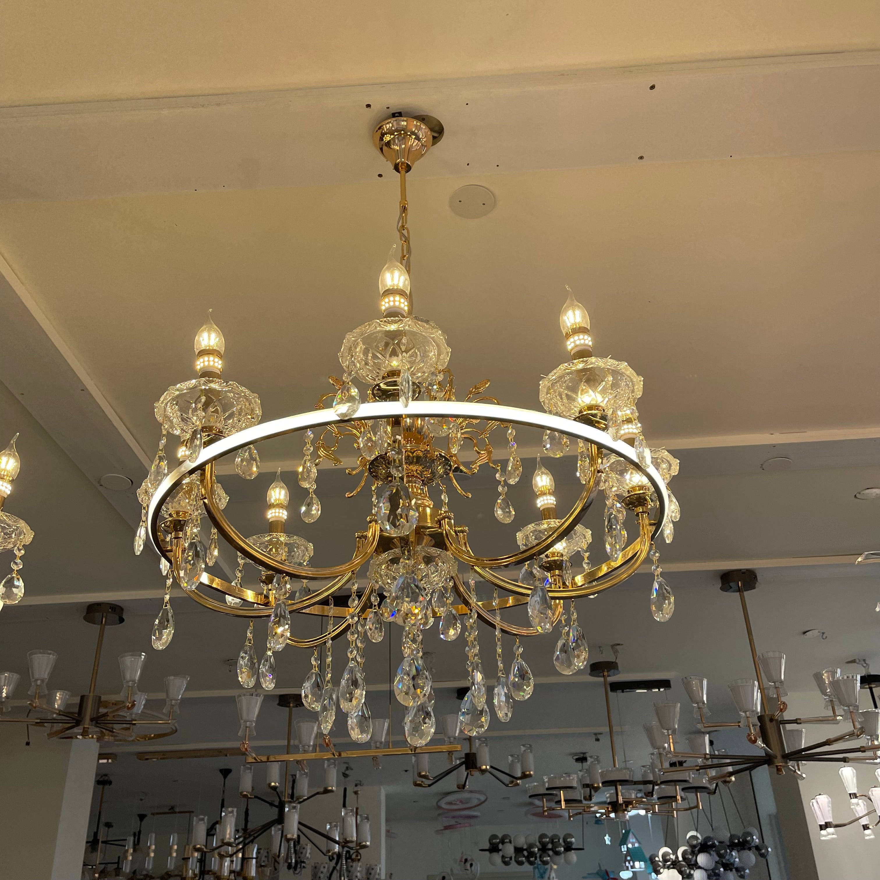 ثرية شمع 8 ذرعان+ليد