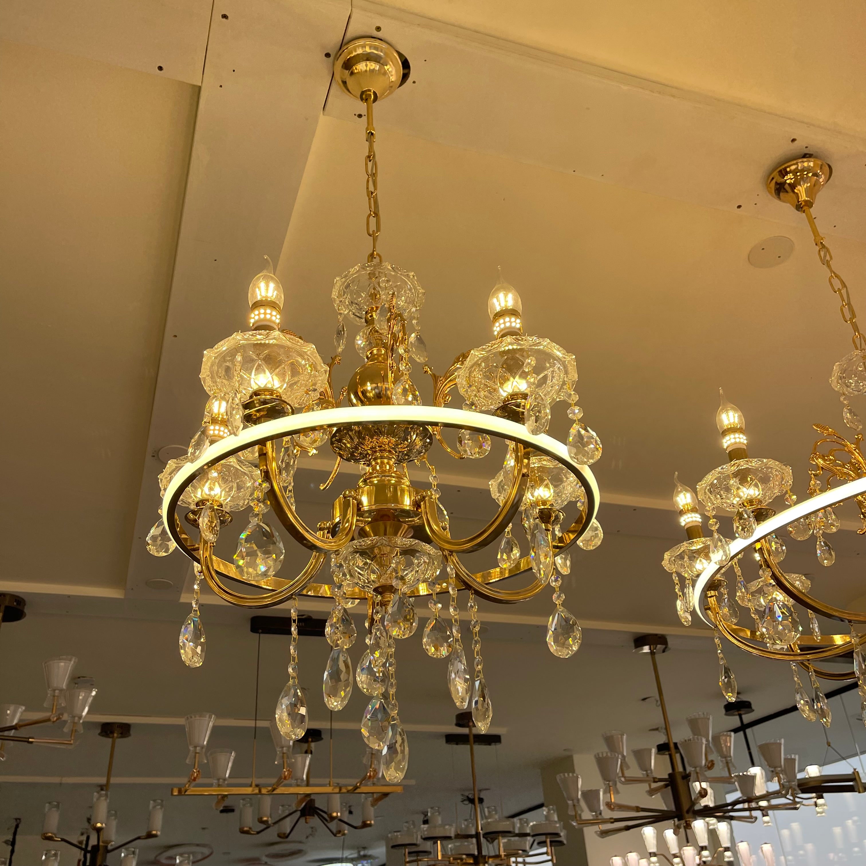 ثرية شمع 5 ذرعان+ليد