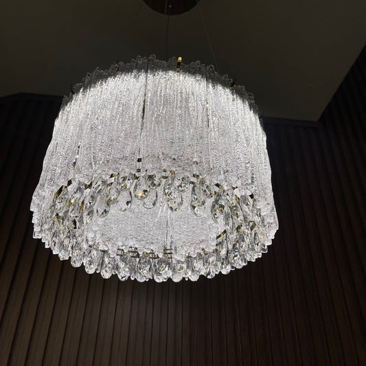 ثريا كريستال ليد 3 درجات اضاءة حجم 40سم