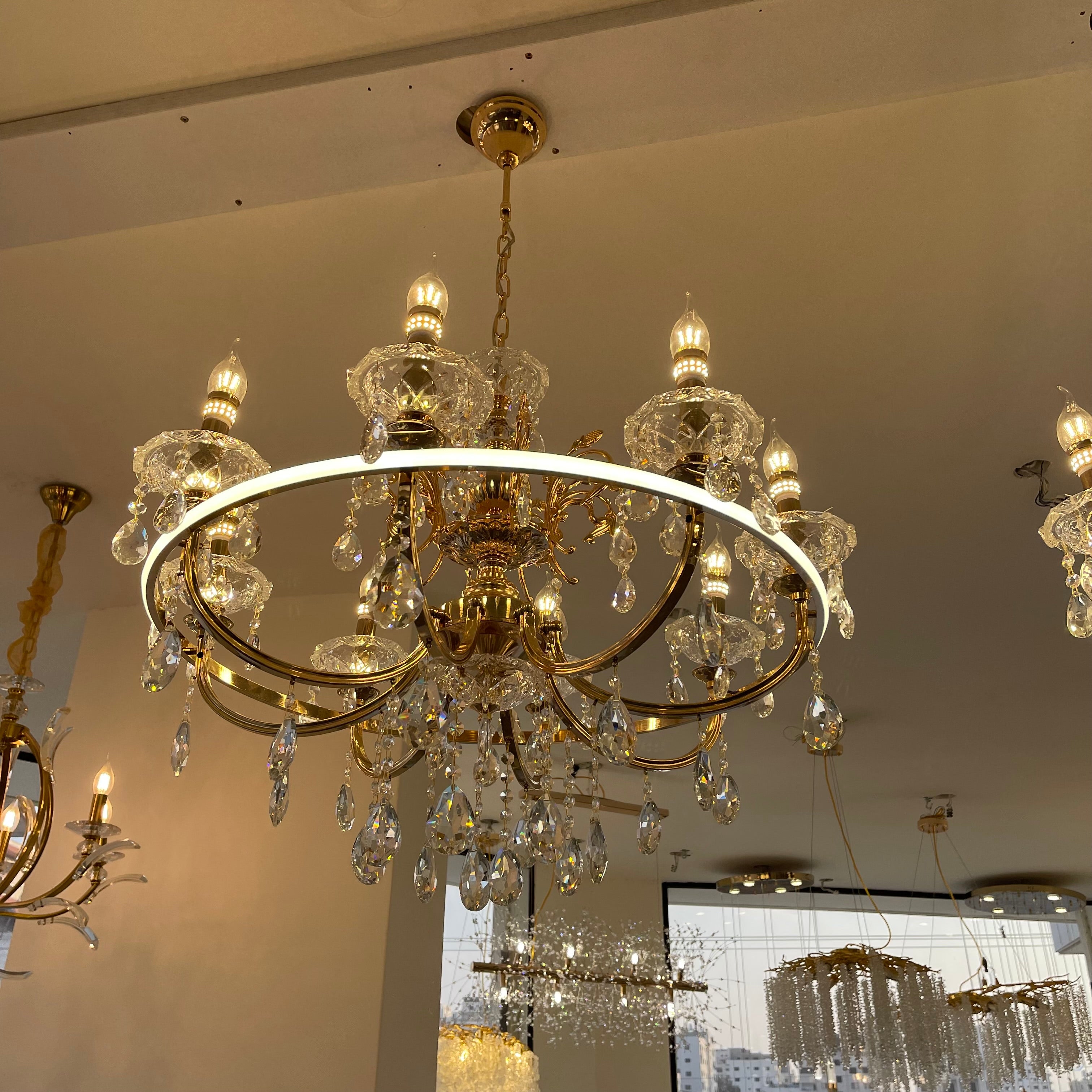 ثرية شمع 8 ذرعان+ليد