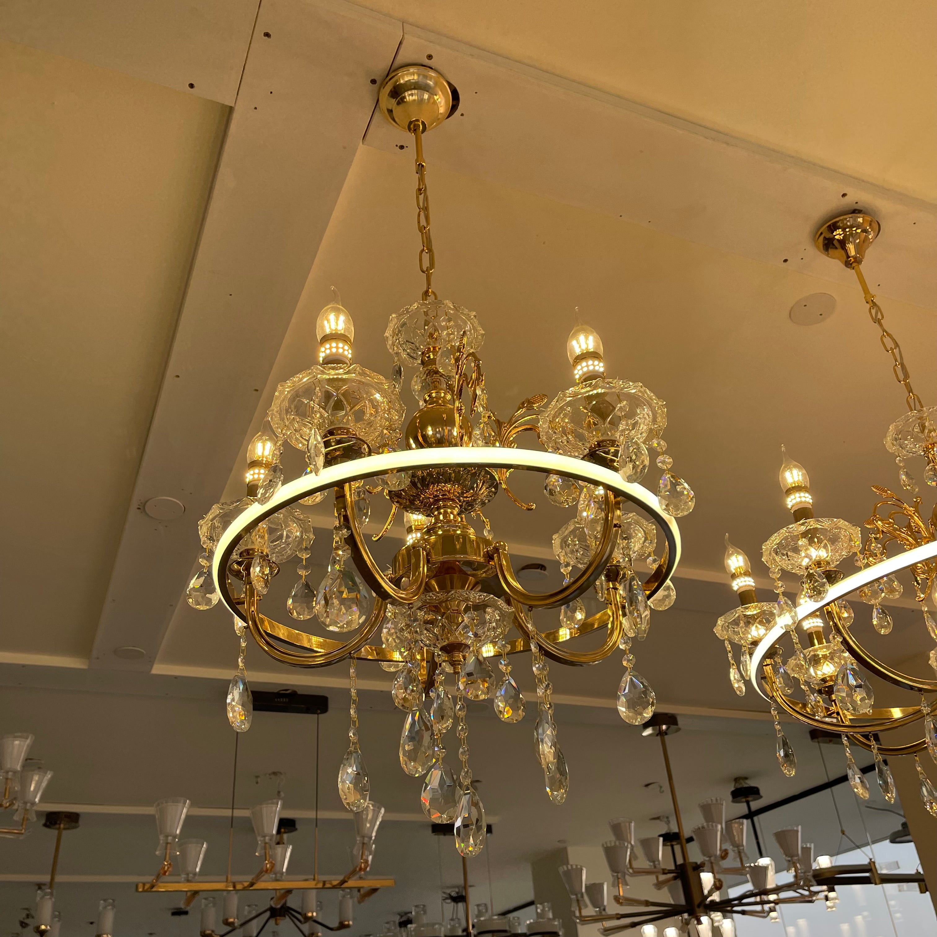 ثرية شمع 5 ذرعان+ليد