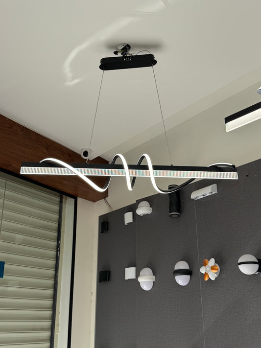 ثريا بار اسود 100سم 3 درجات اضاءة