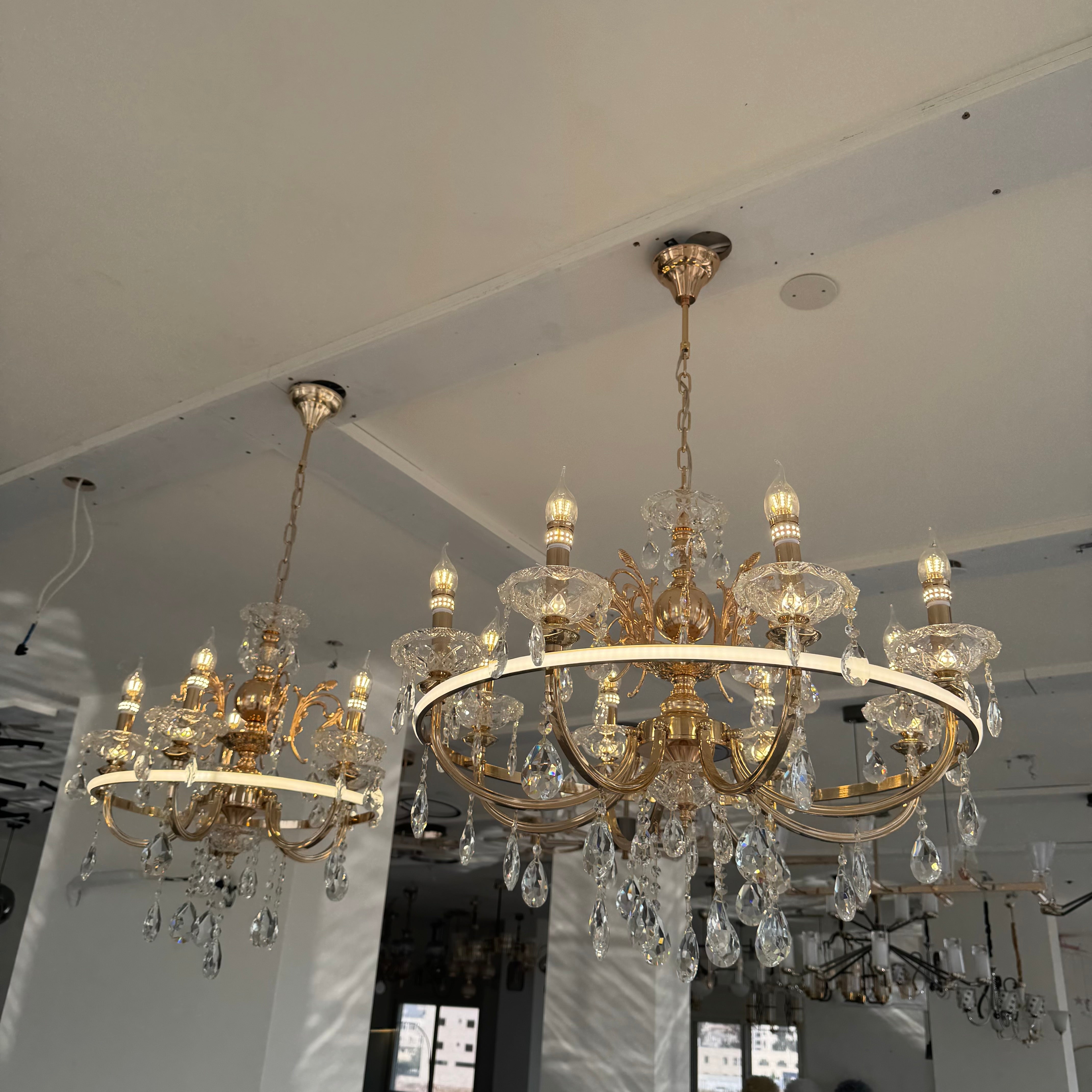 ثرية شمع 5 ذرعان+ليد