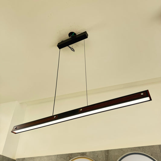 ثريا بار خشبي  ثلاث درجات اضاءة